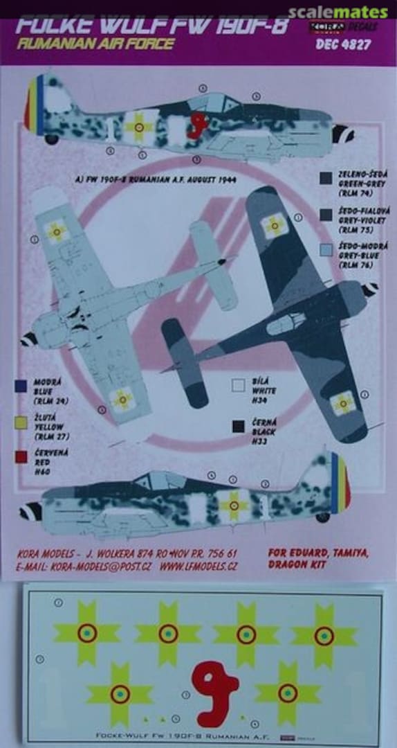 Boxart Focke Wulf Fw 190F-8 DEC4827 Kora Models