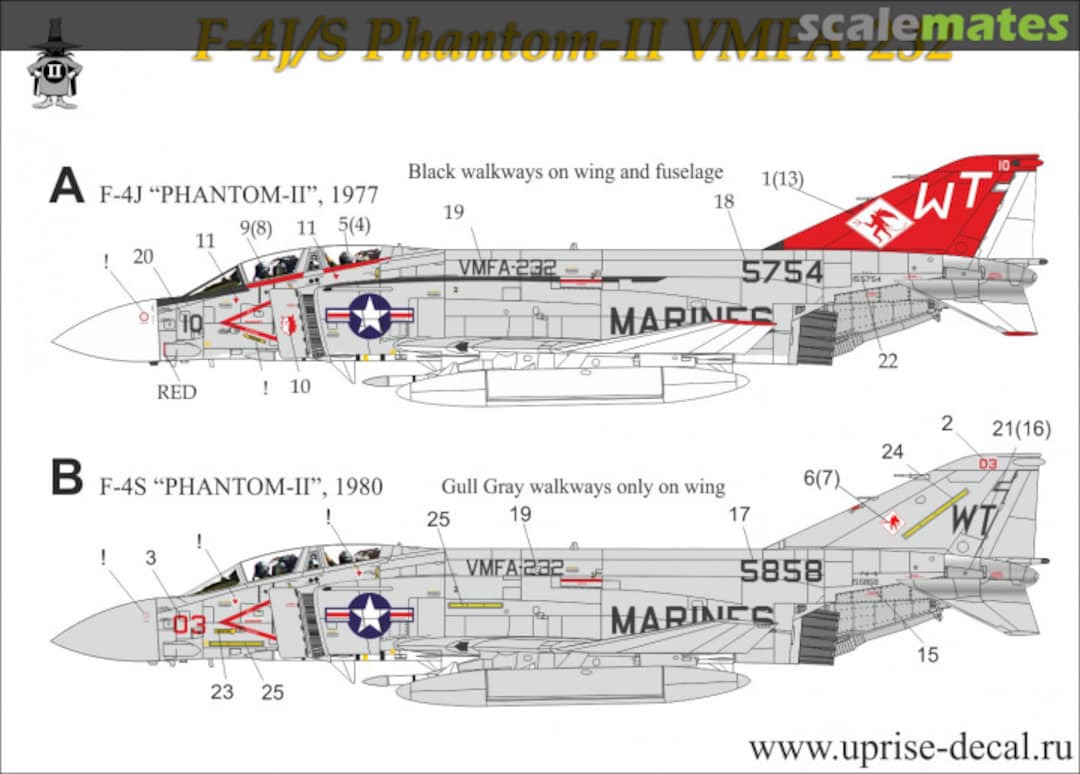 Boxart F-4J/S Phantom-II VMFA-232 UR14413 UpRise