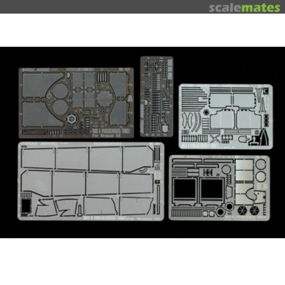 Boxart Tiger II (Porsche/Henschel) Detail Set 422 Royal Model