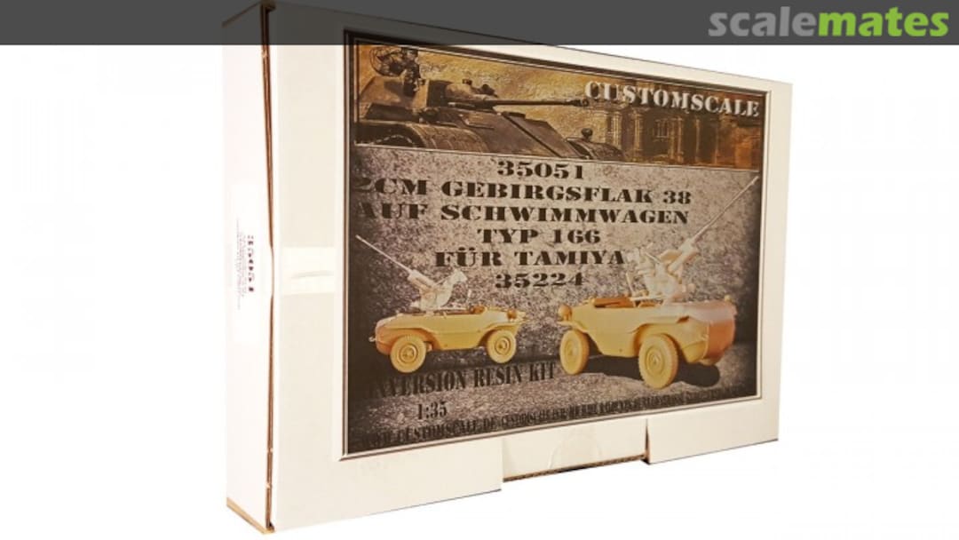 Boxart 2cm Gebirgflak 38 auf Schwimmwagen 35051 Custom-Scale