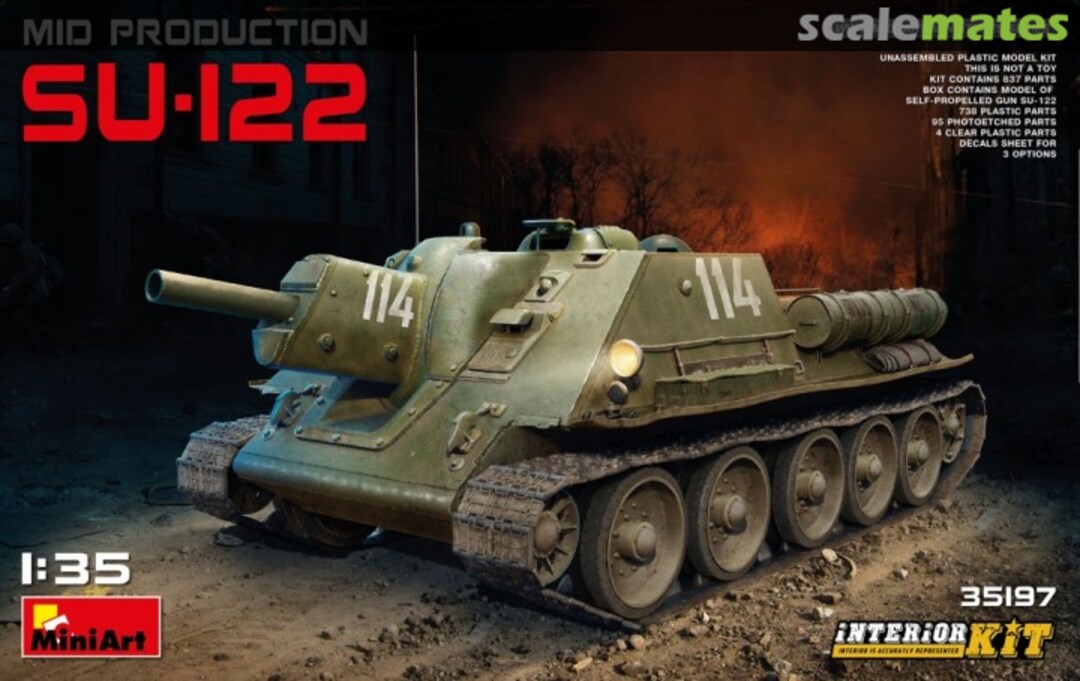 Boxart SU-122 (Mid Production) 35197 MiniArt