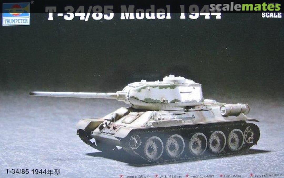 Boxart T-34/85 Model 1944 07209 Trumpeter