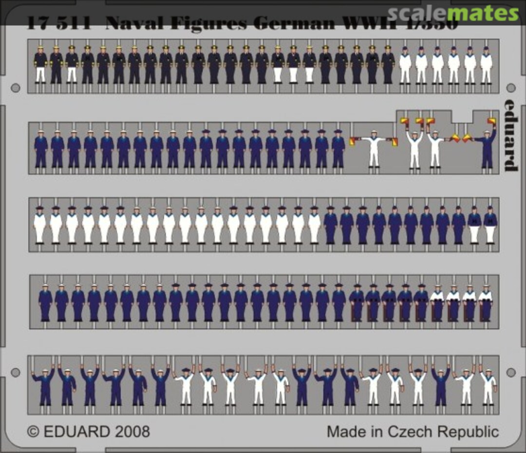 Boxart Naval Figures German WWII 17511 Eduard
