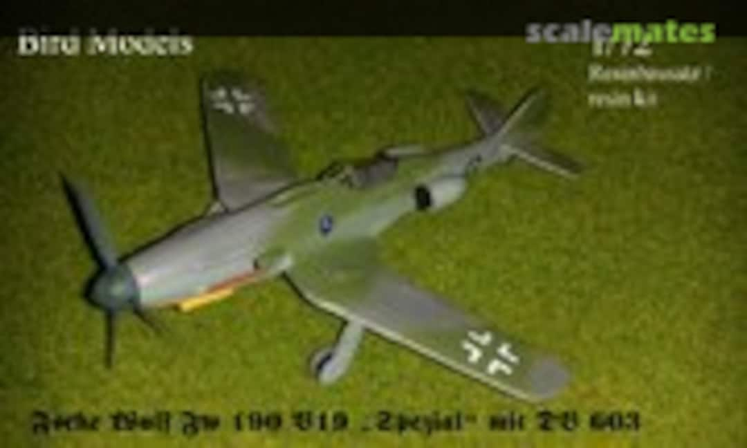 1:72 Focke Wulf Fw 190 V19 &quot;Spezial&quot; mit DB603 (Bird Models 72248)