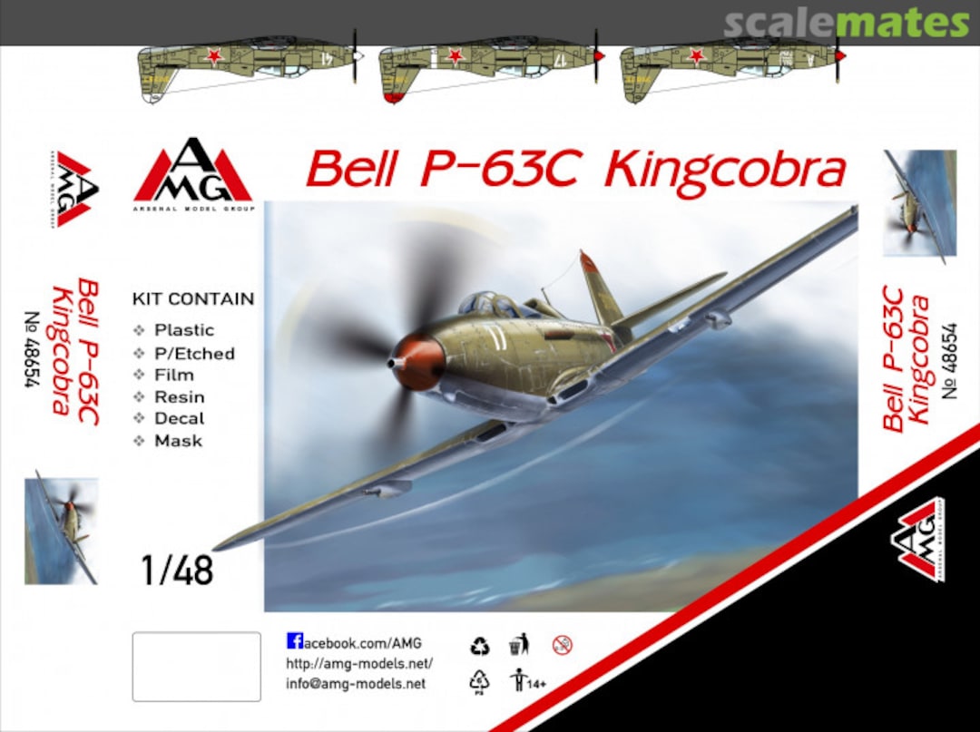 Boxart Bell P-63C Kingcobra 48654 AMG