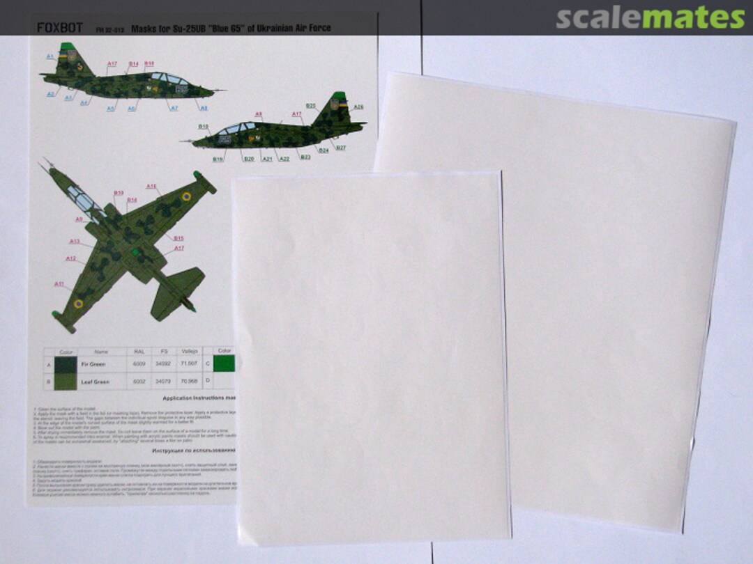 Boxart Clover Su-25UB "Blue 65" FM32-013 Foxbot