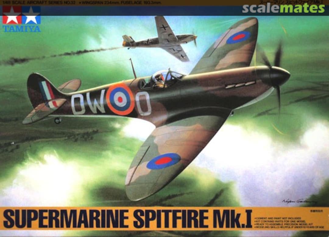 Boxart Supermarine Spitfire Mk.I 61032 Tamiya