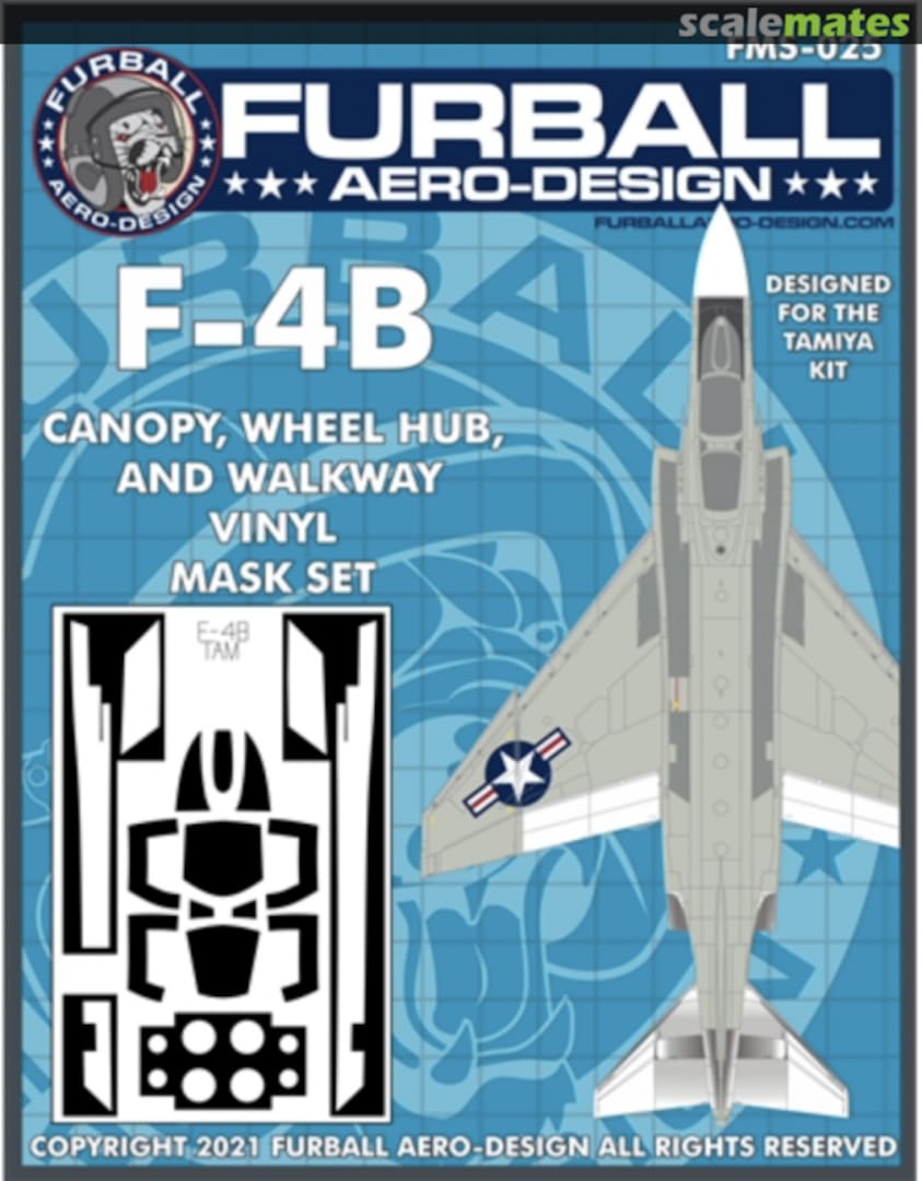 Boxart F-4B Canopy, wheel hub, and walkway vinyl mask set FMS-025 Furball Aero-Design