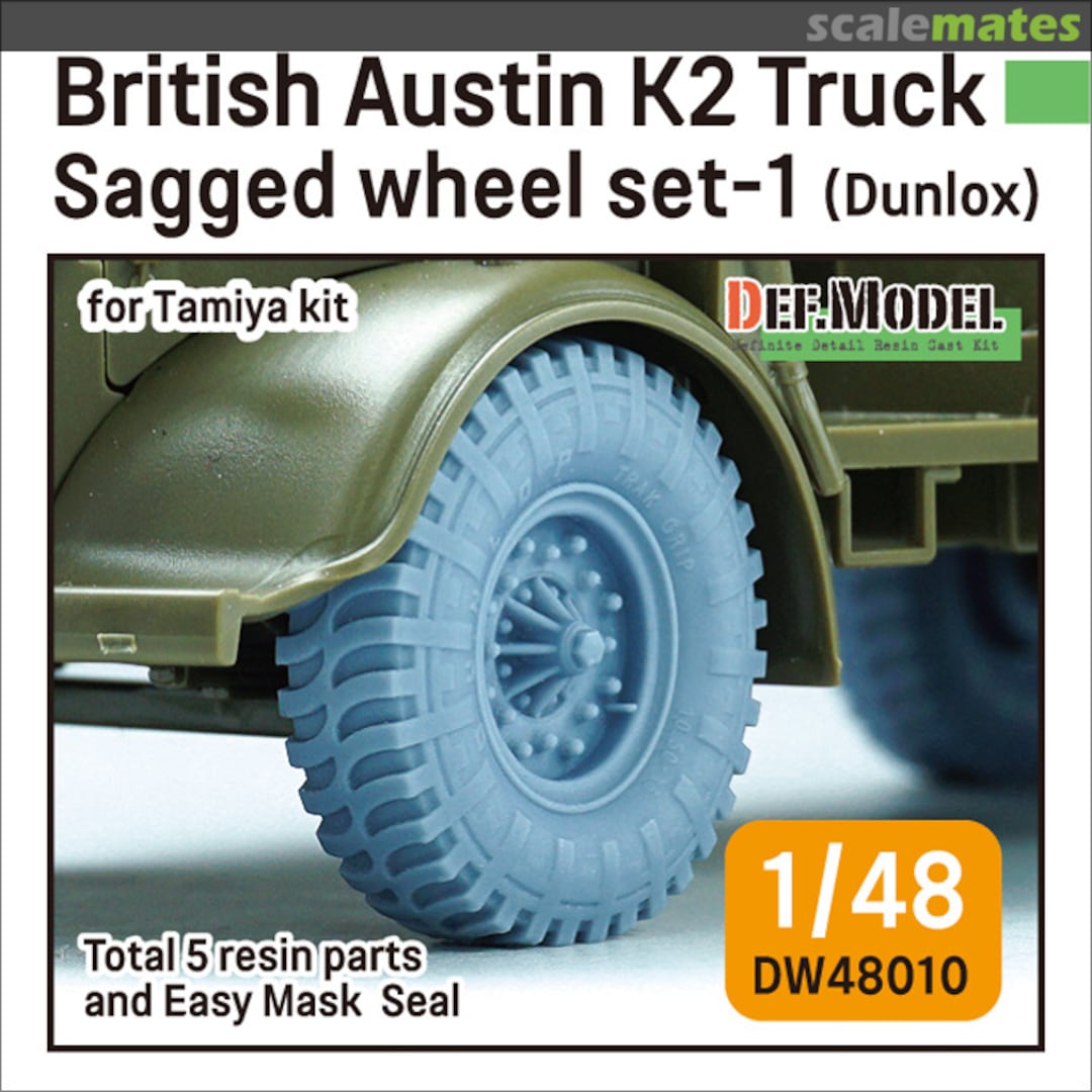 Boxart British Austin K2 Truck Sagged wheel set (1) DW48010 Def.Model