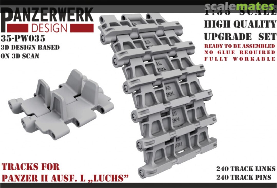 Boxart Panzer II ausf. L 'Luchs' tracks 1/35 35PW-035 Panzerwerk design