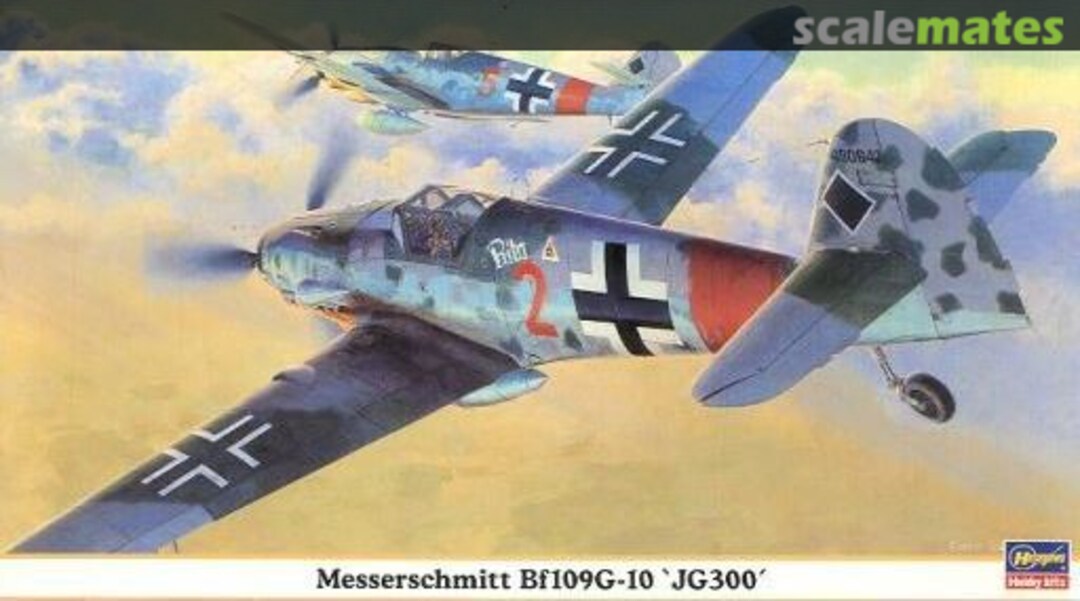 Boxart Messerschmitt Bf109G-10 `JG300´ 09569 Hasegawa