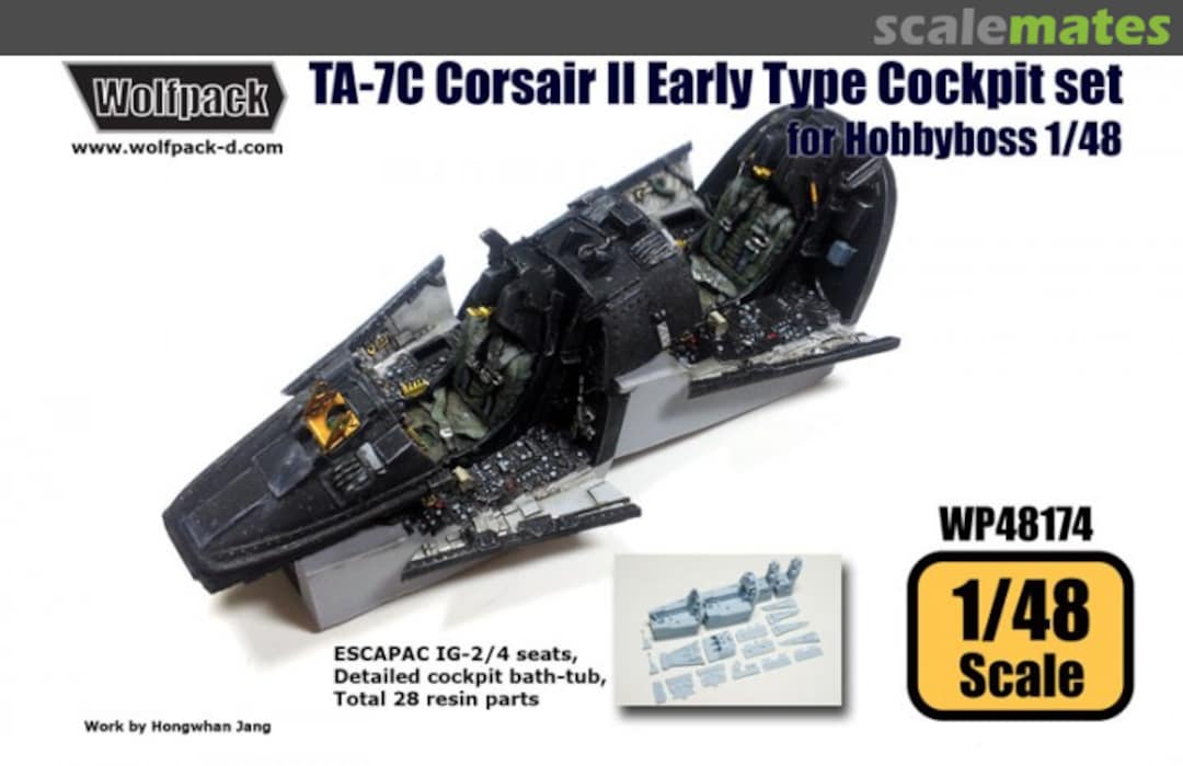 Boxart TA-7C Corsair II - Early Type Cockpit Set WP48174 Wolfpack