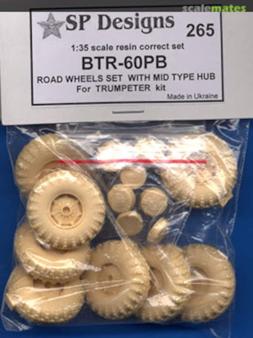 Boxart BTR-60PB wheels with mid type hub 265 SP Designs