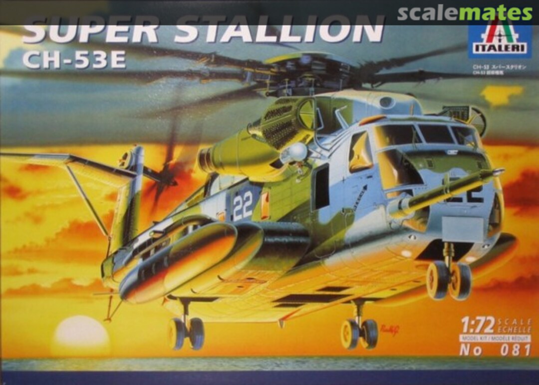 Boxart Super Stallion CH-53E 081 Italeri