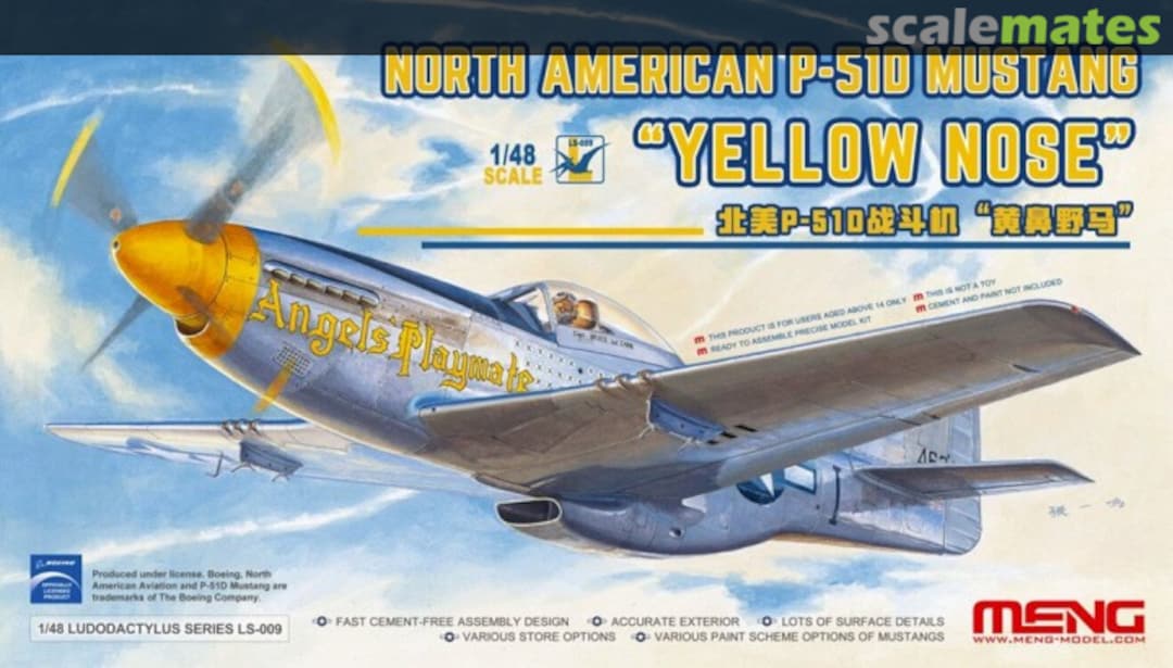 Boxart North American P-51D Mustang LS-009 Meng Model