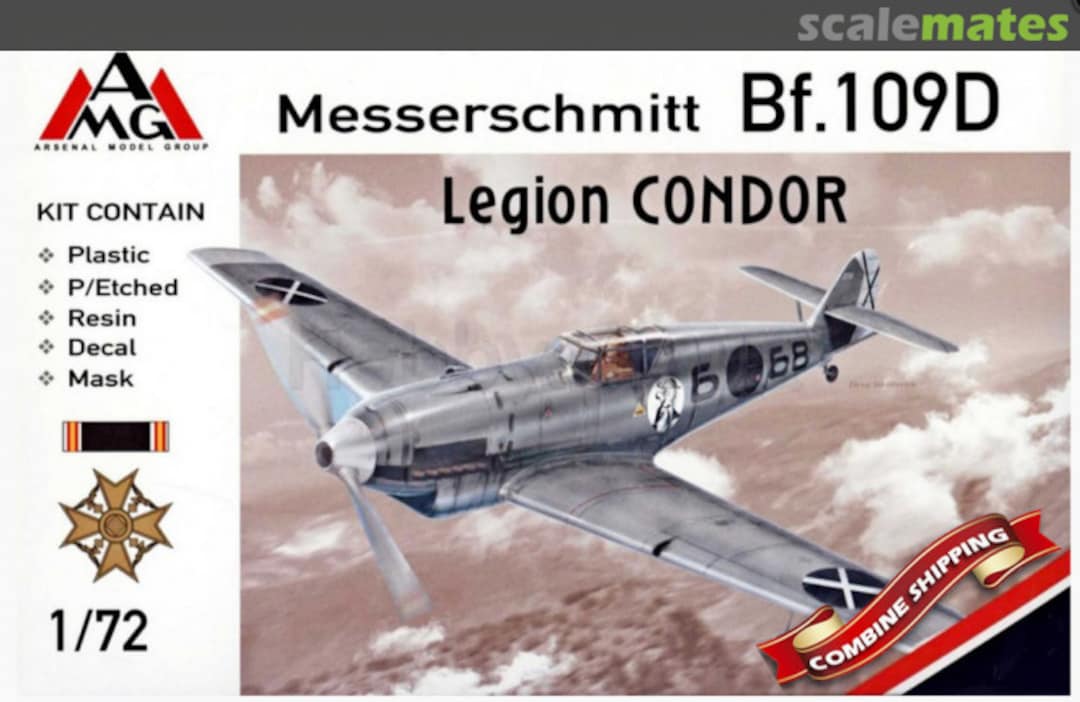 Boxart Messerschmitt Bf.109D Legion Condor 72410 AMG