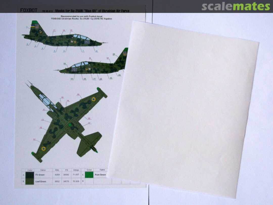 Boxart Clover Su-25UB "Blue 65" FM48-013 Foxbot