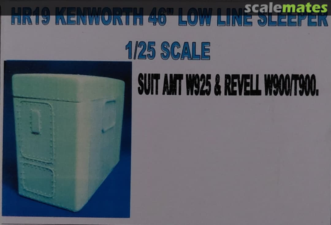 Boxart Kenworth 46" Low Line Sleeper HR19 Auslowe Model Accessories