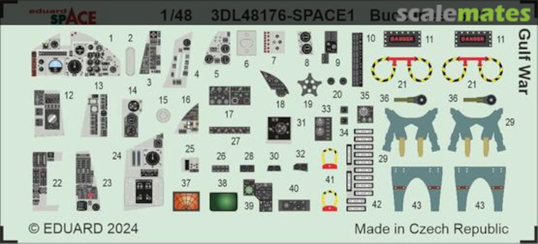 Contents Buccaneer S.2B Gulf War SPACE AIRFIX 3DL48176 Eduard