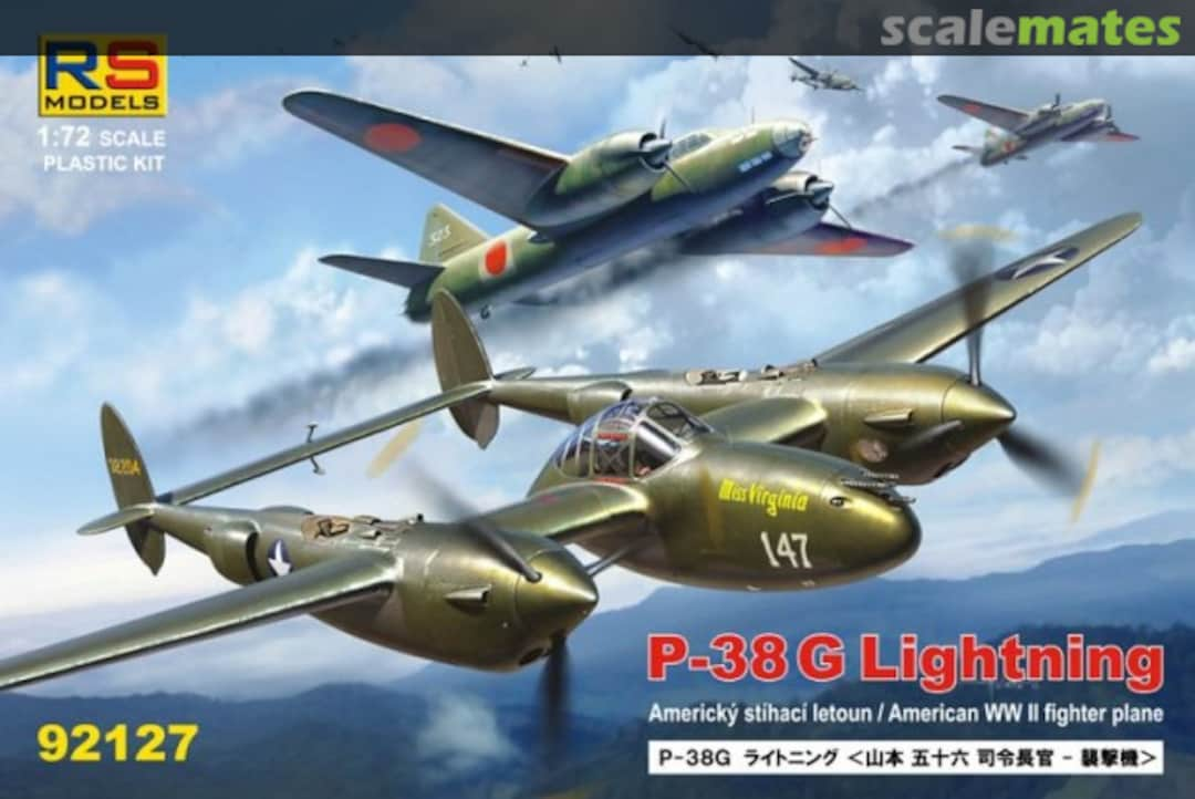 Boxart Lockheed P-38G Lightning 92127 RS Models