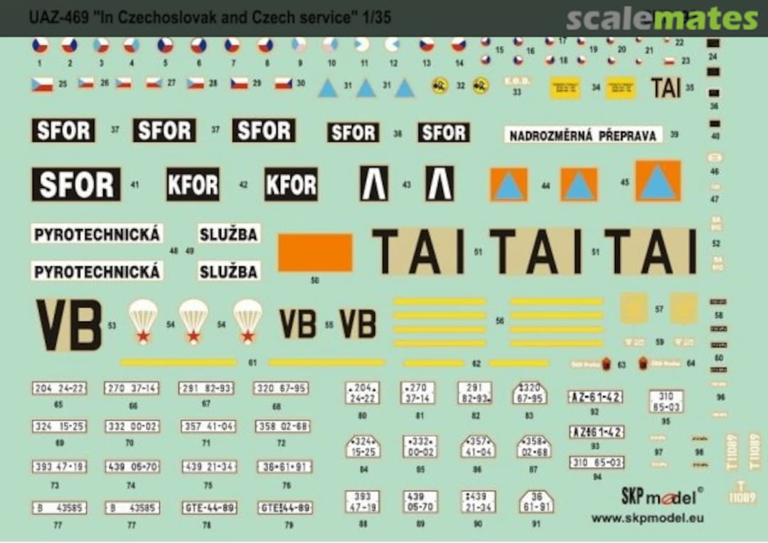 Boxart UAZ-469 in Chezechoslovak & Czech service SKP 192 SKP model