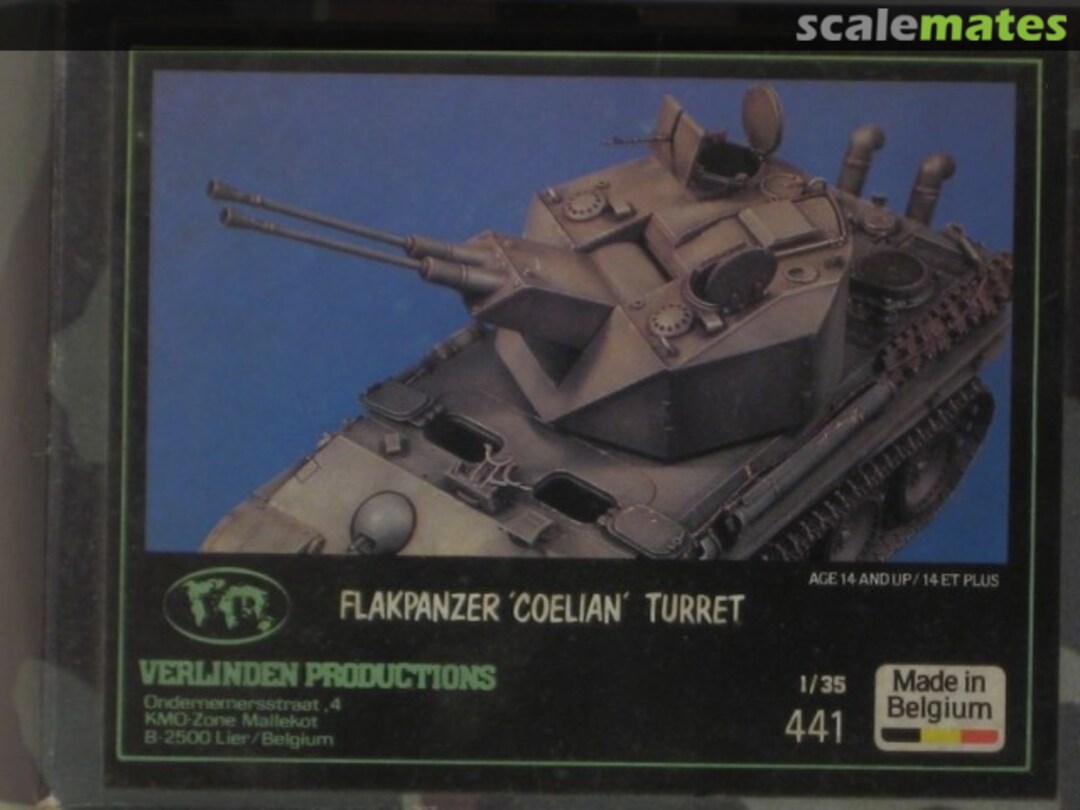 Boxart Flakpanzer Coelian Turret 441 Verlinden Productions