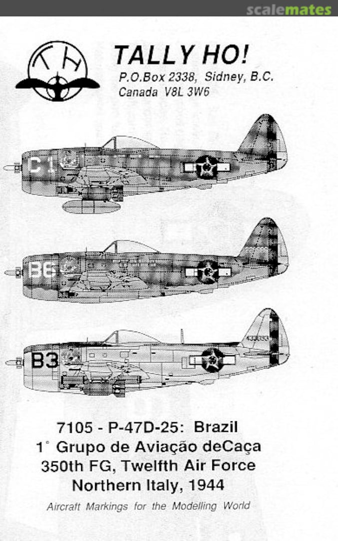 Boxart P-47D-25 : Brazil 7105 Tally Ho! (Canada)