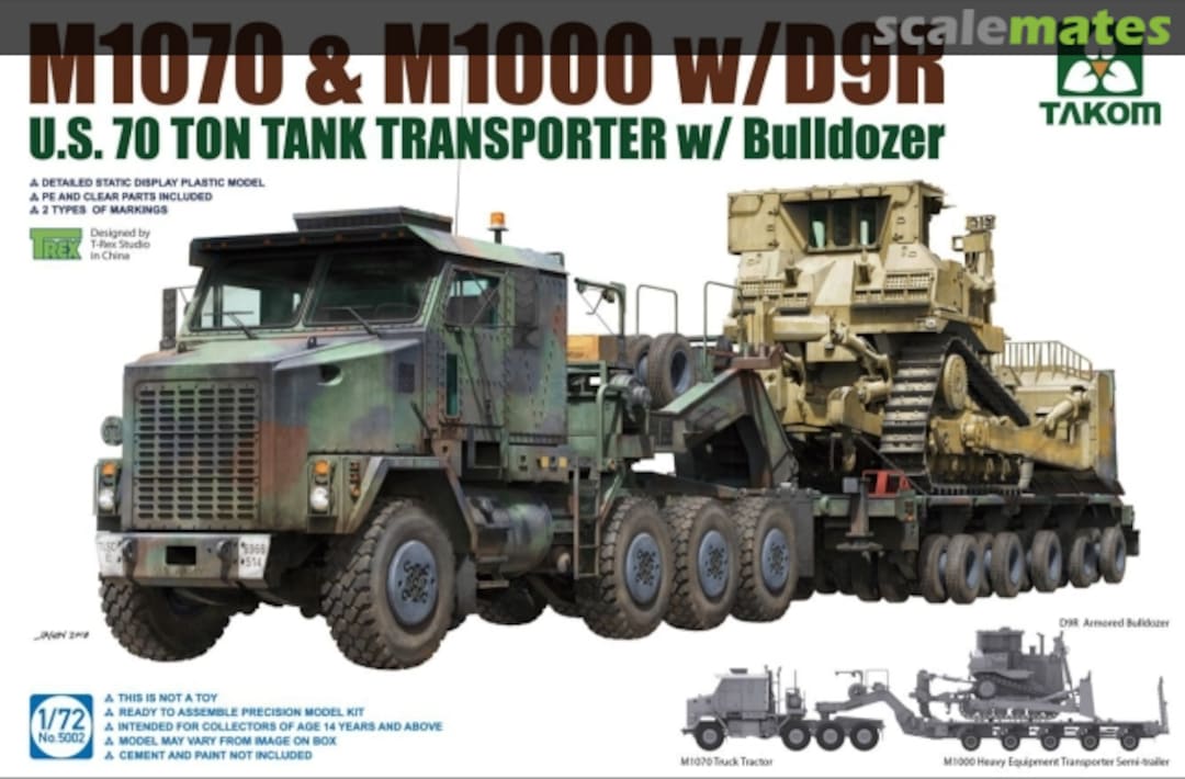 Boxart M1070 & M1000 w/D9R 5002 Takom