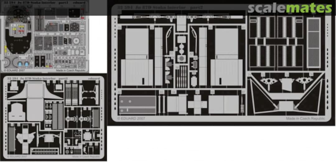 Boxart Junkers Ju 87D Stuka - PE Interior 32594 Eduard