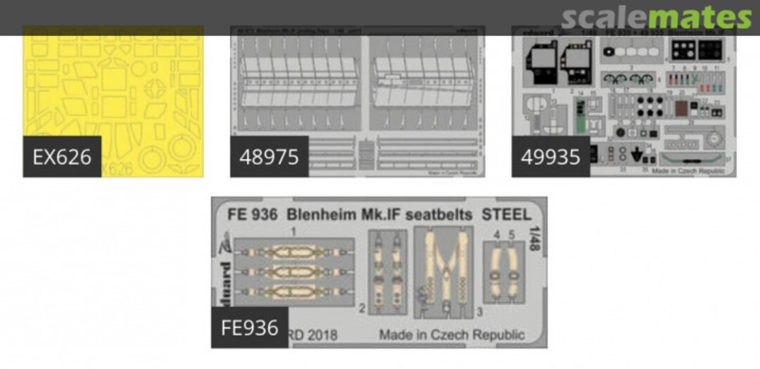 Contents Bristol Blenheim Mk.IF BIG49210 Eduard