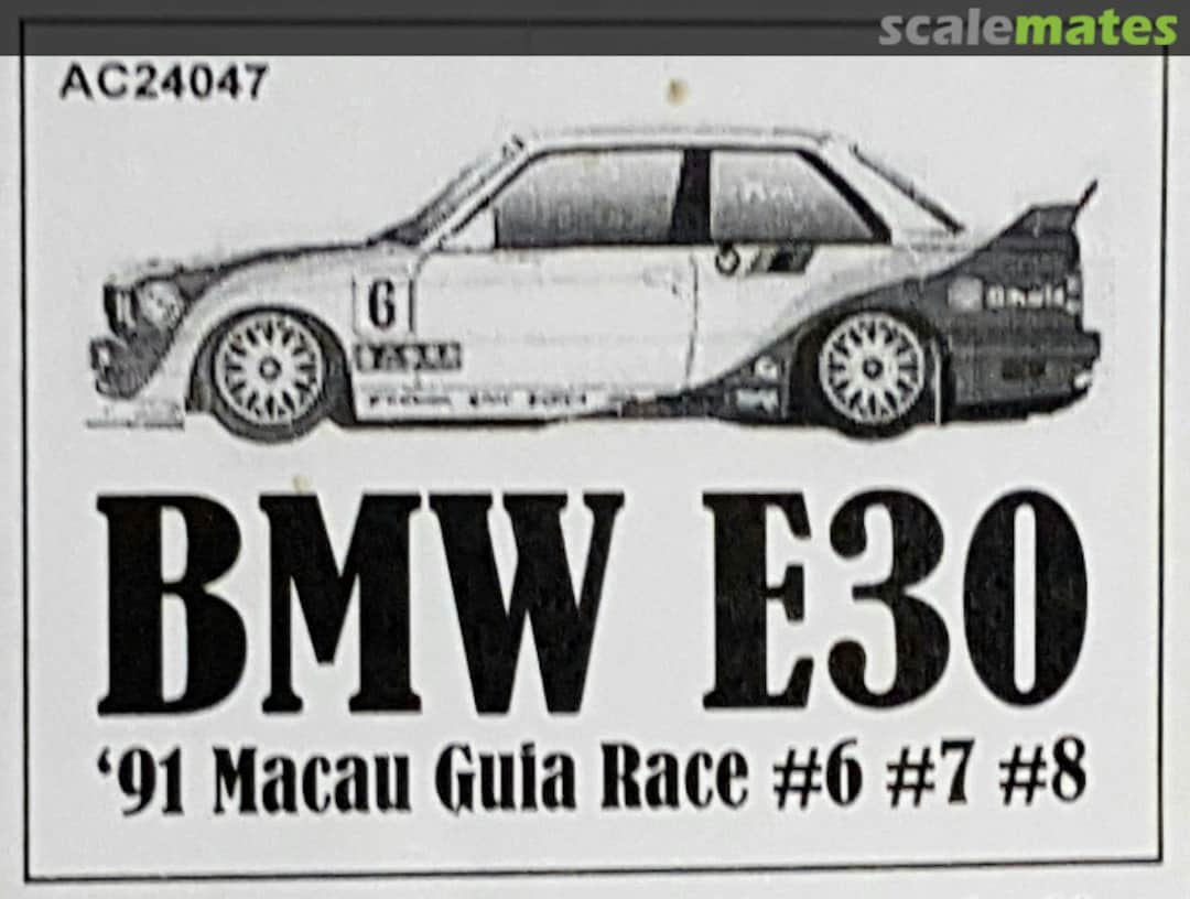 Boxart BMW E30 '91 Macau Guia Race AC24047K Auto-Colour