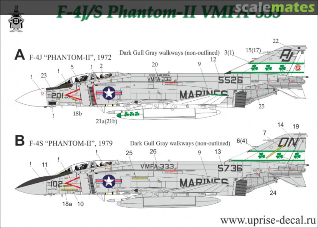 Boxart F-4J/S Phantom-II VMFA-333 UR14414 UpRise