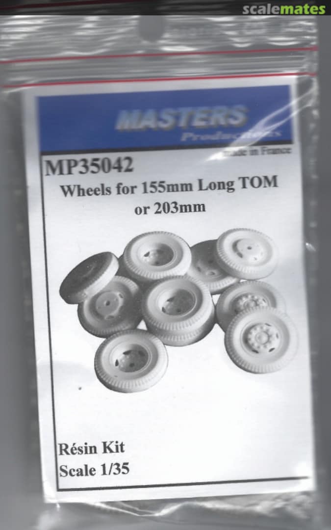 Boxart Wheels for 155mm Long Tom MP35042 Masters Productions