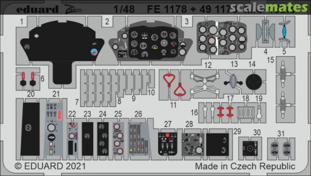 Boxart MiG-15bis detail set FE1178 Eduard