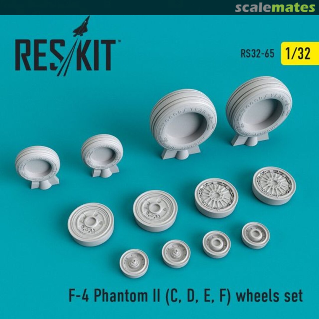 Boxart F-4 Phantom II (C, D, E, F) wheels set RS32-0065 ResKit