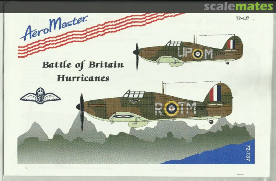 Contents Battle of Britain Hurricanes 72-137 AeroMaster