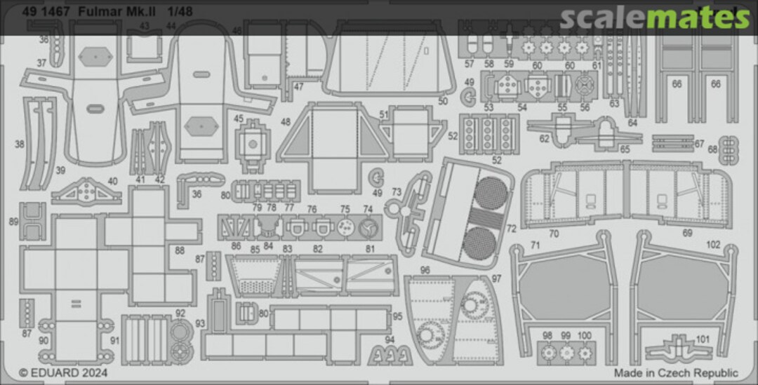 Boxart Fulmar Mk.II detail set 491467 Eduard