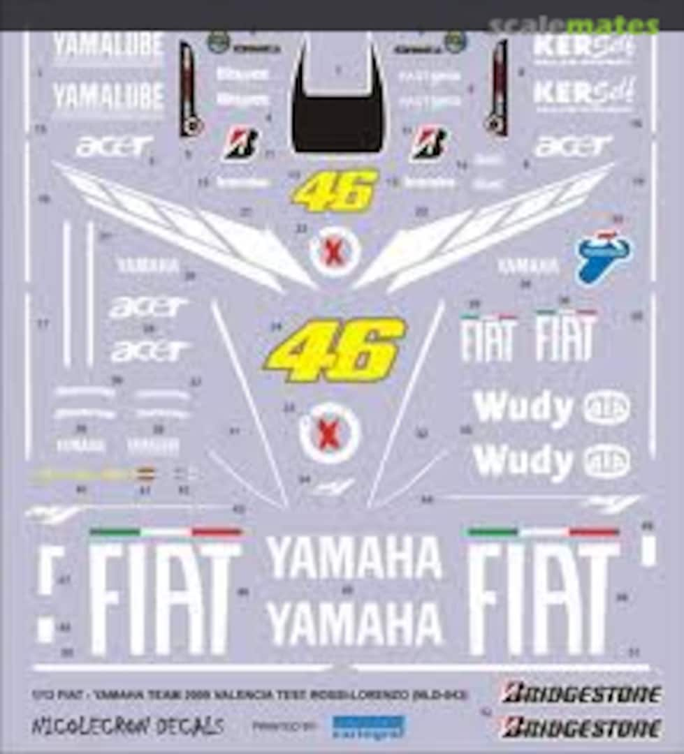 Boxart Yamaha Team 2009 Valencia Test NLD-043 Nicolecron Decals