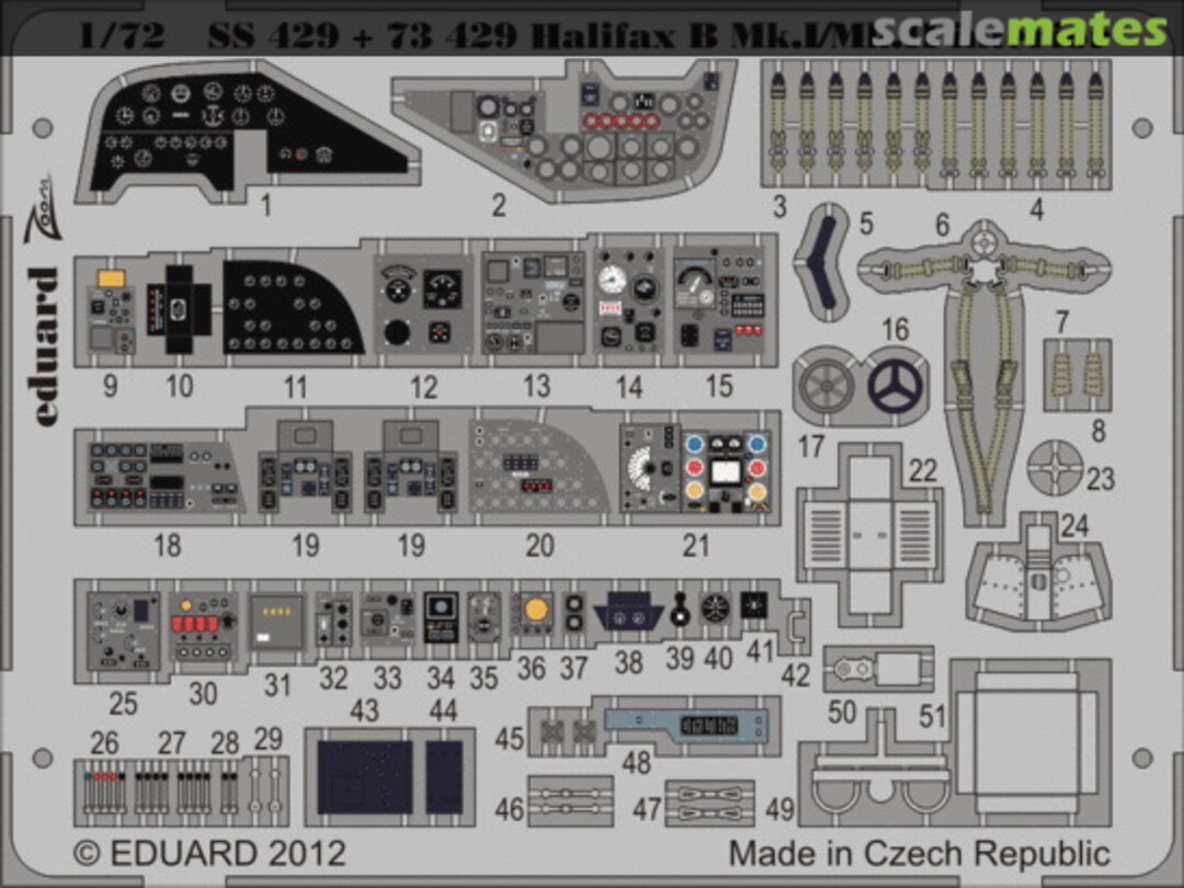 Boxart Halifax B Mk.I/Mk.II interior S. A. SS429 Eduard