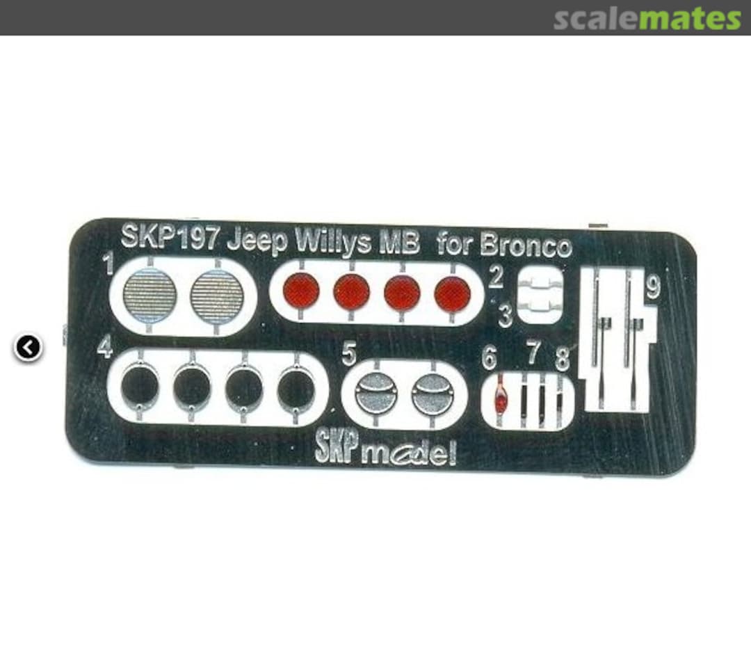 Boxart Lenses and taillights for Jeep Willys SKP 197 SKP model