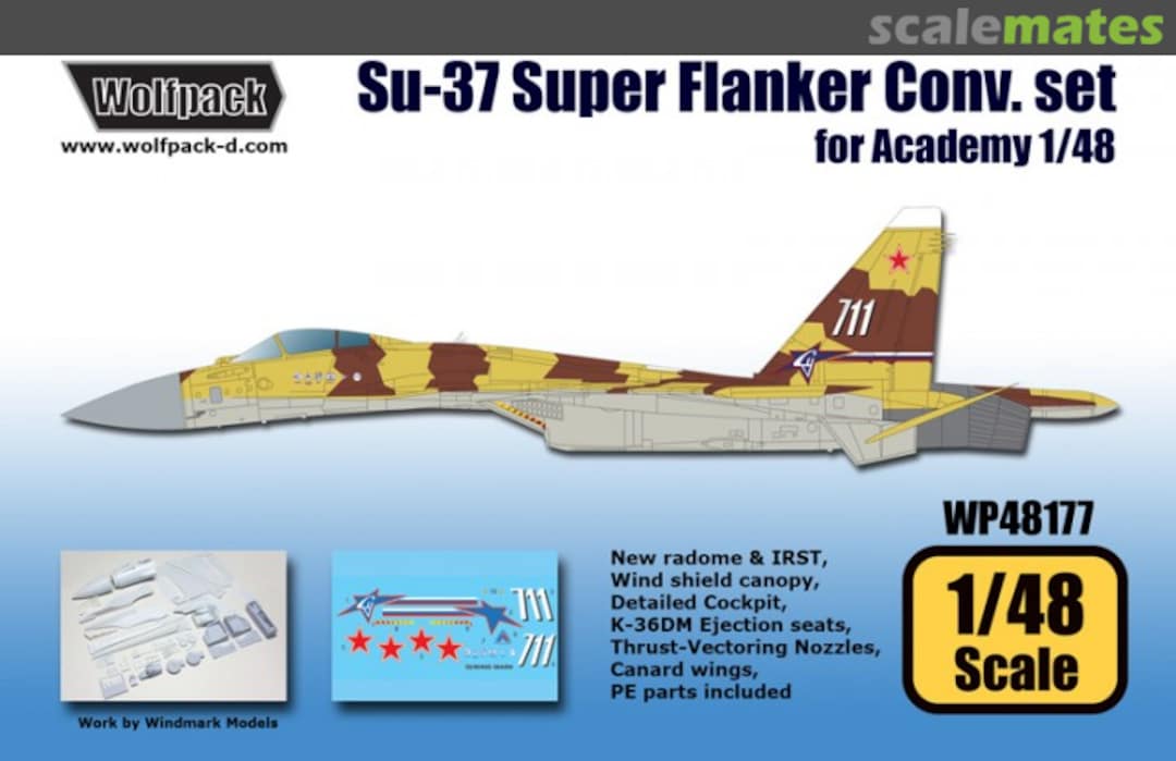 Boxart Su-37 Super Flanker Conversion Set WP48177 Wolfpack