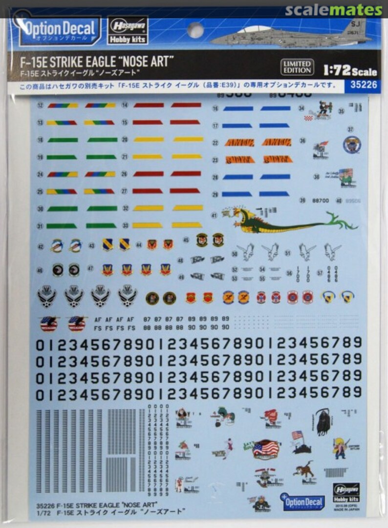 Boxart F-15E Strike Eagle "Nose Art" 35226 Hasegawa