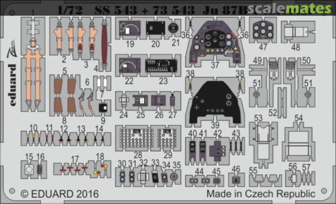 Boxart Ju 87B-1 interior SS543 Eduard