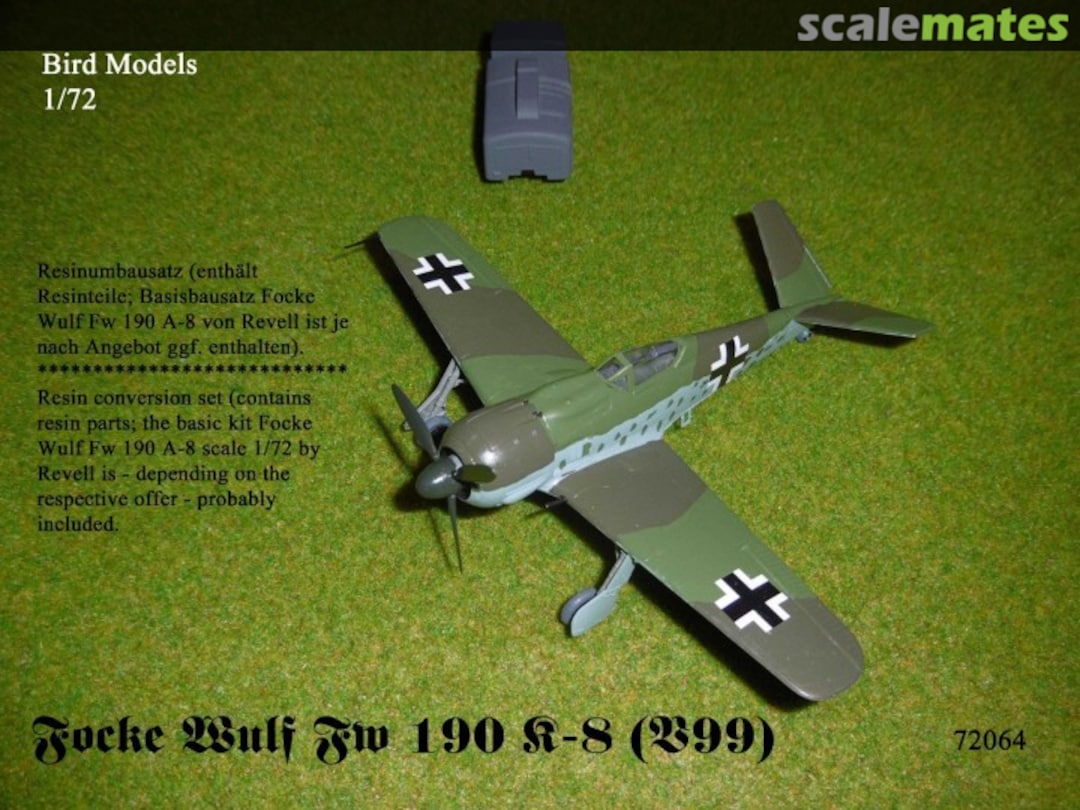 Boxart Focke Wulf Fw 190 K-8 (V99) 72064 Bird Models