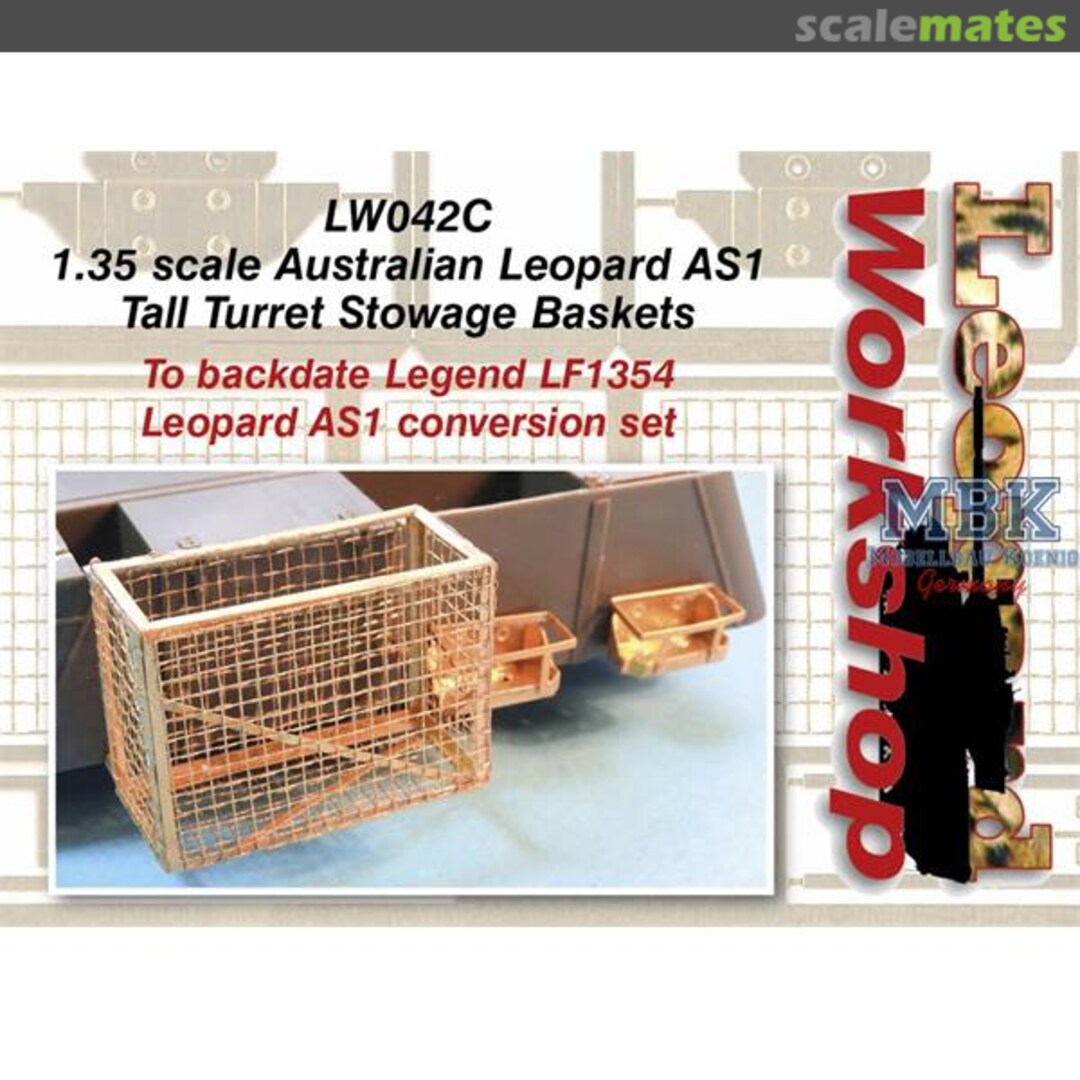 Boxart Australian Leopard AS1 Tall Turret Stowage Basket LW042C Leopard Workshop