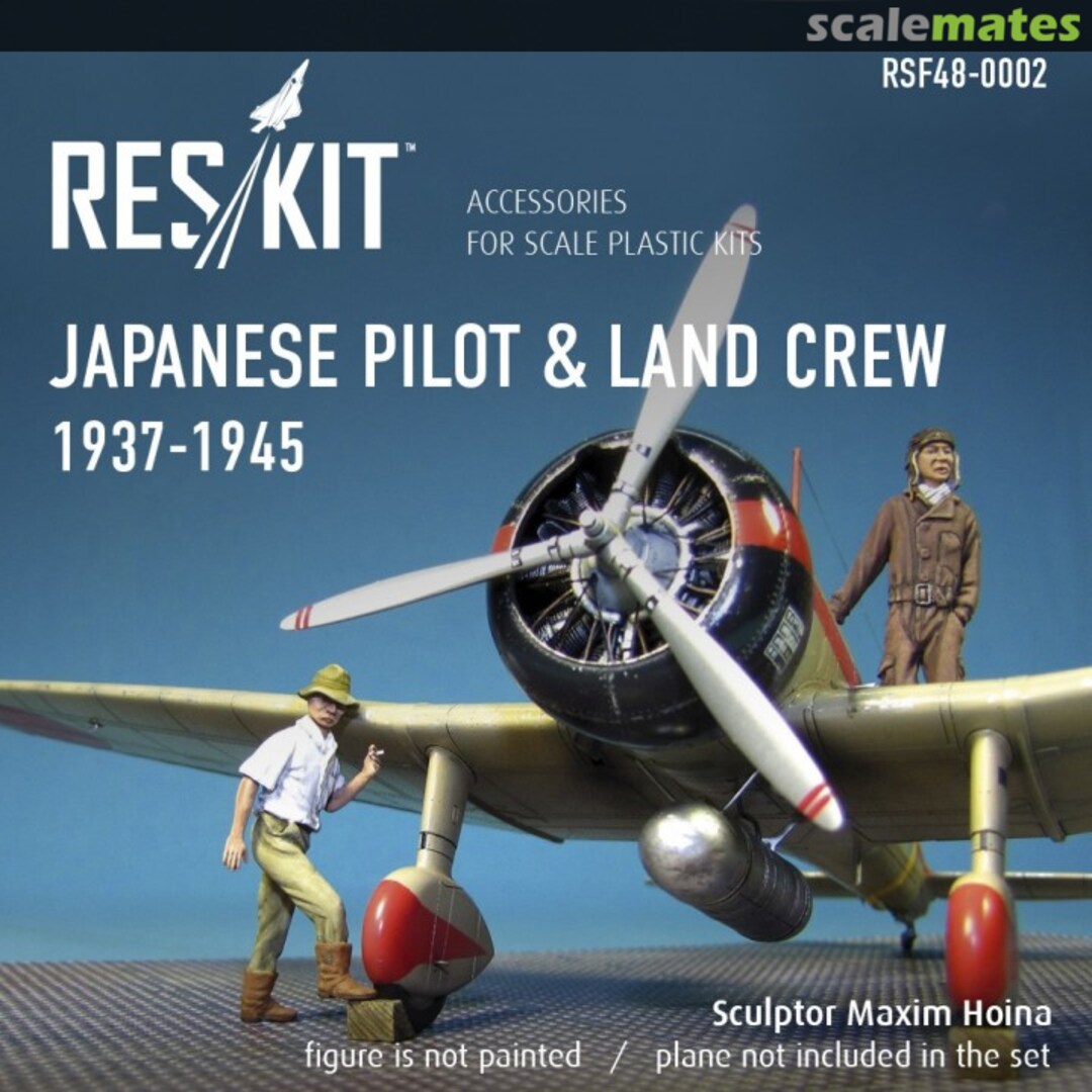 Boxart Japanese pilot and land crew RSF48-0002 ResKit