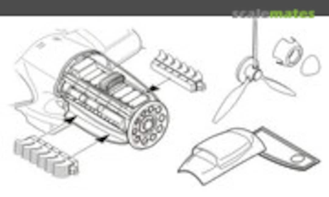 1:72 He 111H engine set (CMK 7104)