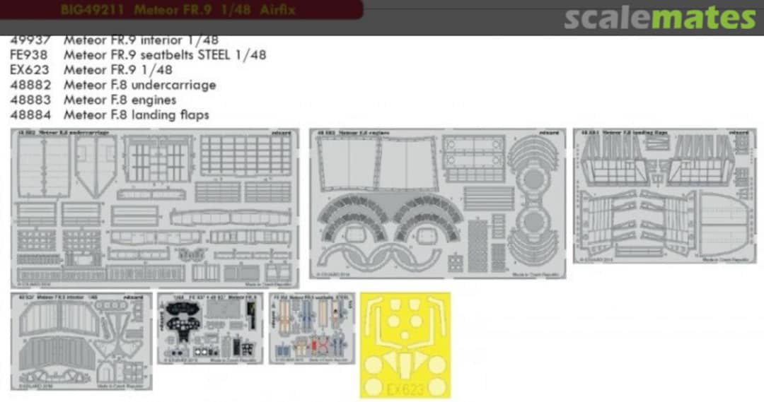 Contents Meteor FR.9 BIG49211 Eduard