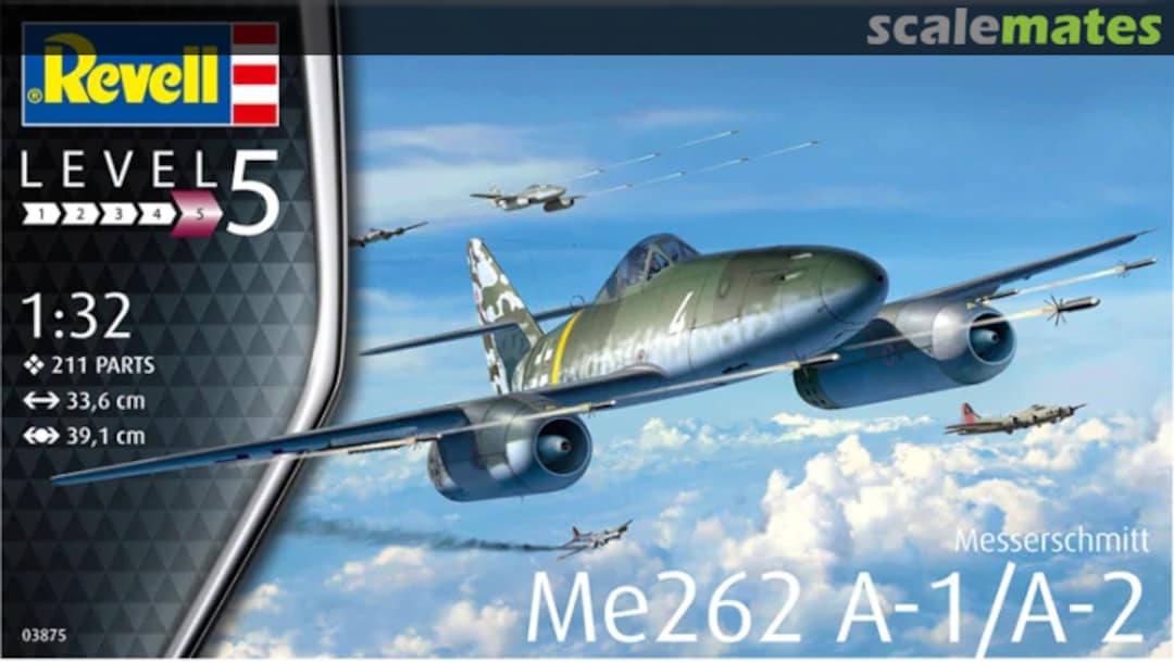 Boxart Messerschmitt Me262 A-1/A-2 03875 Revell