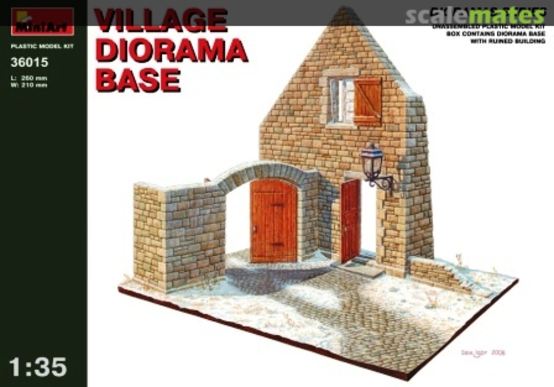 Boxart Village Diorama Base 36015 MiniArt